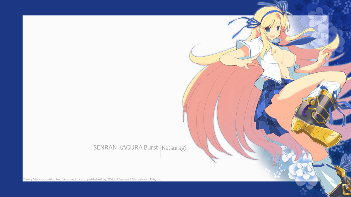 Senran Kagura Burst Screenshot (Official website): Katsuragi Character Wallpaper