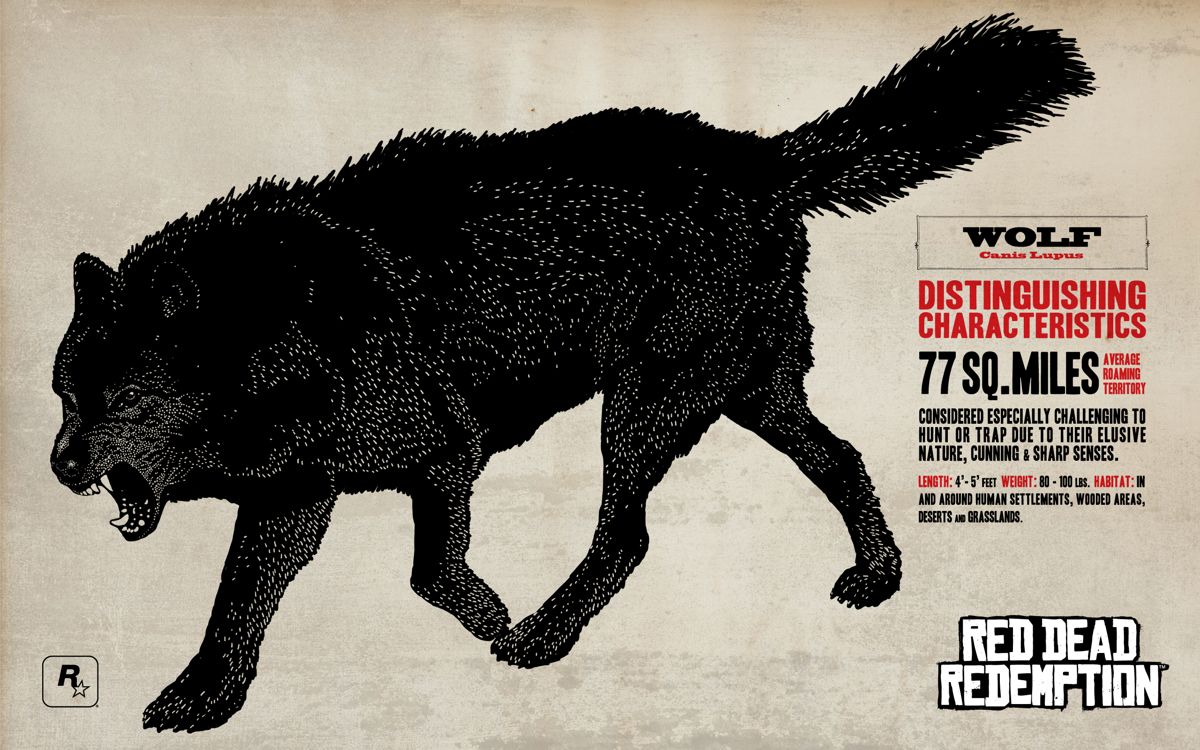 Red Dead Redemption Wallpaper (Official Website): Wolf