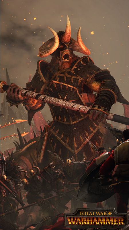 Total War: Warhammer Wallpaper (Total War Access Dashboard: Digital Extras): Chaos Warriors Mobile wallpaper (1080 x 1920)