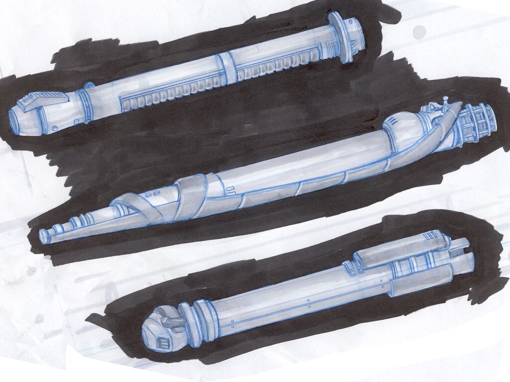 Star Wars: Jedi Knight - Jedi Academy Concept Art (Press Kit): Sabers 1