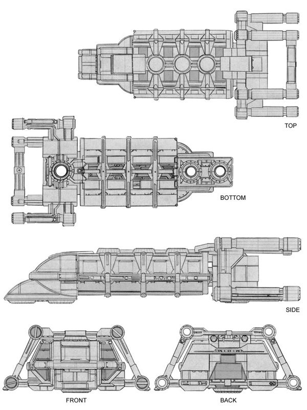 Star Wars: Jedi Knight - Jedi Academy Concept Art (Press Kit): Shuttle Sketch
