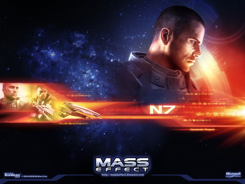 Mass Effect Wallpaper (Mass Effect Fan Site Kit): Shepard