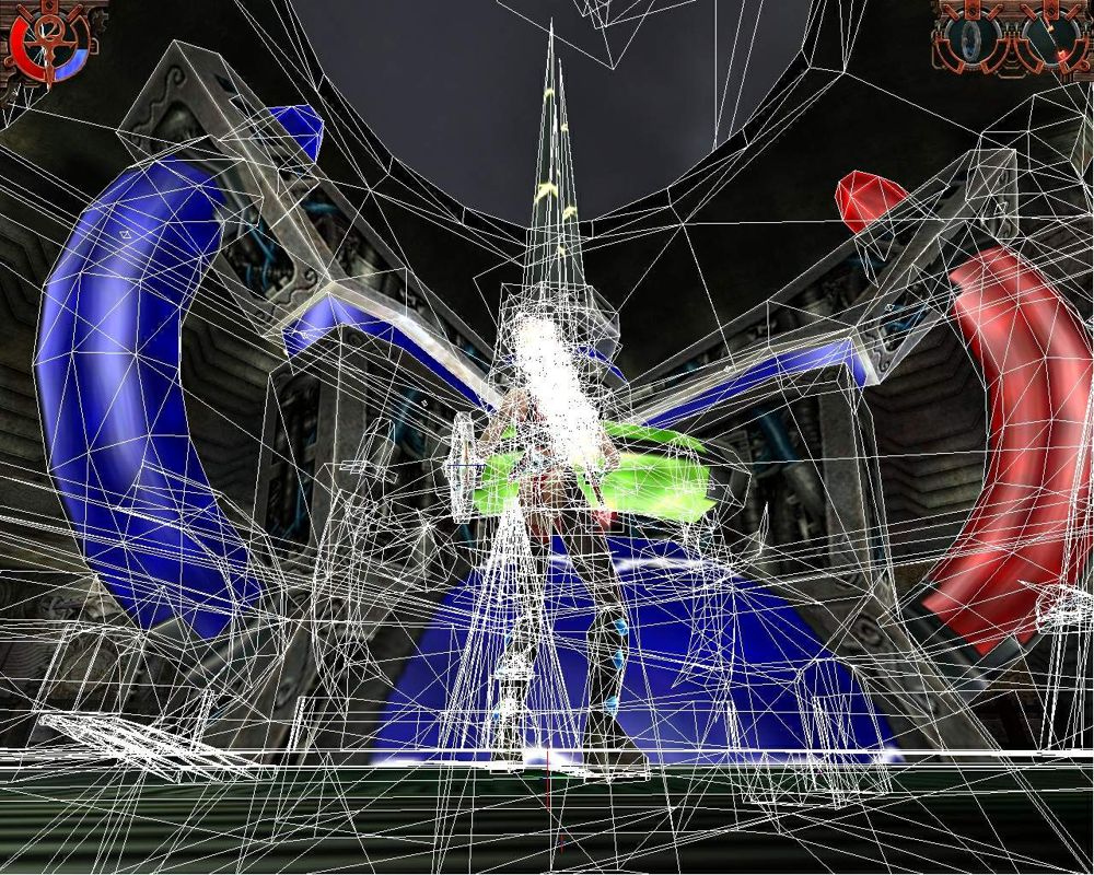 Heavy Metal: F.A.K.K. 2 Screenshot (PC Games Hardware, 2000-11): Wireframe Curved A1