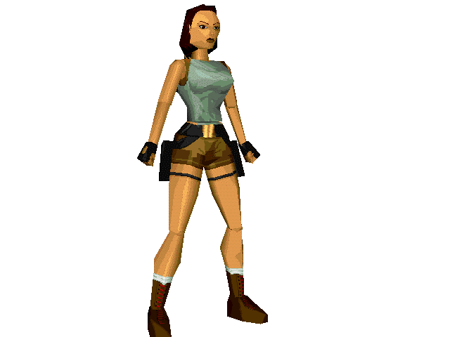 Tomb Raider Other (PC live No. 1 cover CD, 1996): In-game character model