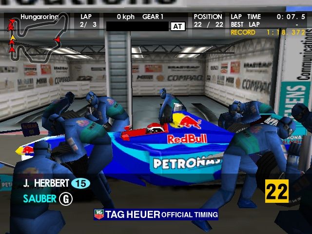 F1 World Grand Prix Screenshot (SEGA Dreamcast Press Kit 2000)