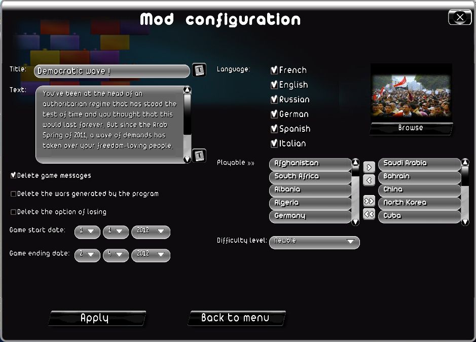 Rulers of Nations: Geo-Political Simulator 2 - Modding Tool Add-on Screenshot (Steam)