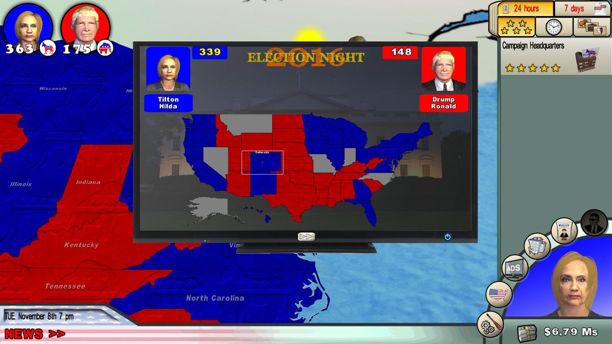 The Race for the White House 2016 Screenshot (Steam)