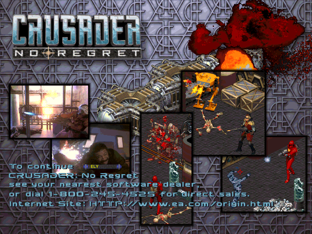 Crusader: No Regret Other (Demo version, October 1996)