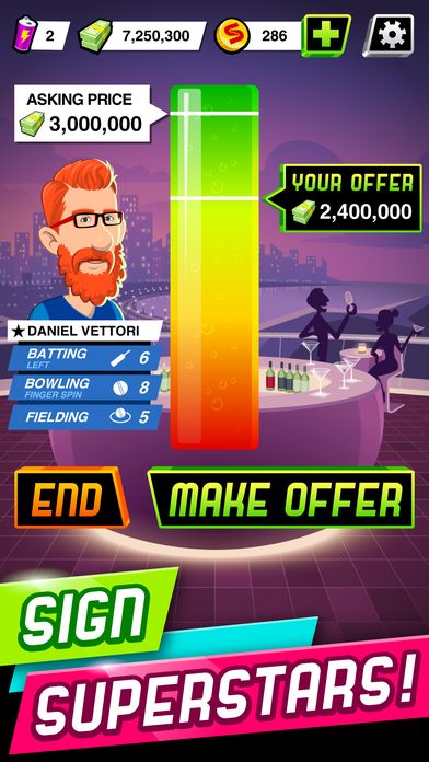 Stick Cricket: Super League Screenshot (iTunes Store)