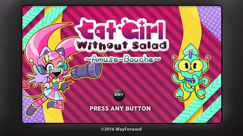 Cat Girl without Salad: Amuse-Bouche Screenshot (Official game page promo images): Title Screen