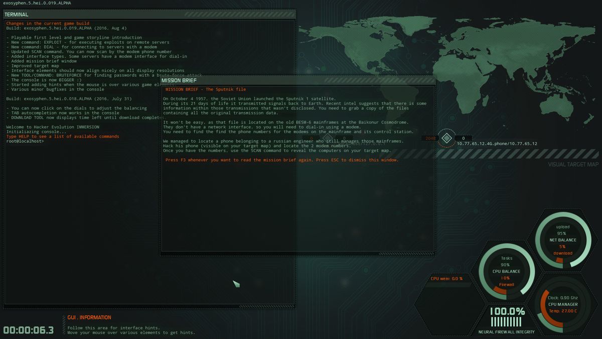 Hacker Evolution: Immersion Screenshot (Steam)