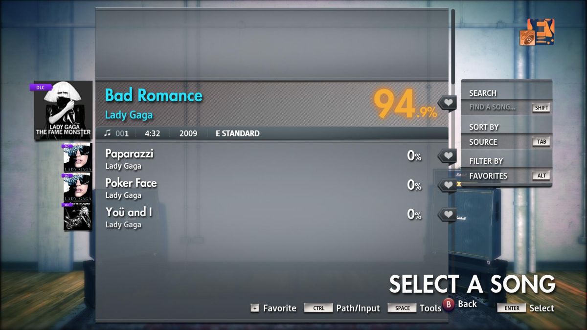 Rocksmith: All-new 2014 Edition - Lady Gaga: Bad Romance Screenshot (Steam)