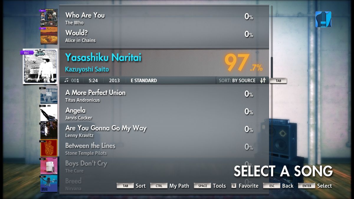 Rocksmith: All-new 2014 Edition - Kazuyoshi Saito: Yasashiku Naritai Screenshot (Steam)