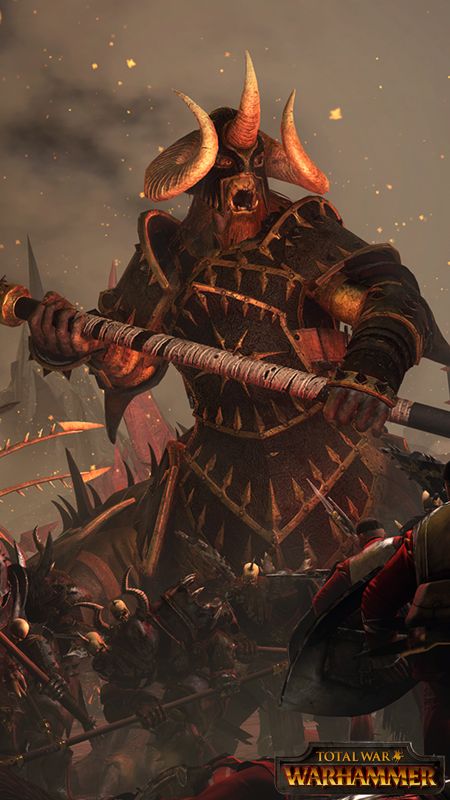 Total War: Warhammer Wallpaper (Total War Access Dashboard: Digital Extras): Chaos Warriors Mobile wallpaper (1440 x 2560)