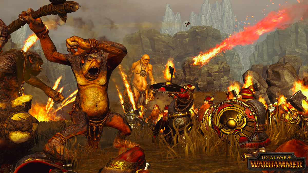 Total War: Warhammer Screenshot (Total War Access Dashboard: Digital Extras): Flaming axes