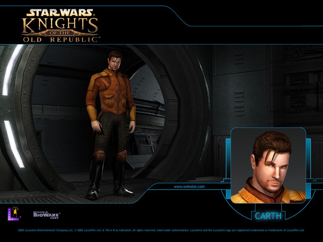 Star Wars: Knights of the Old Republic Wallpaper (Developer's website, 2004): Carth