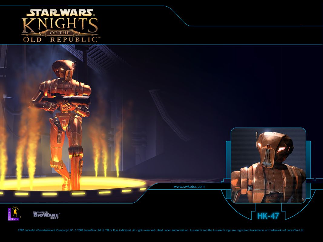 Star Wars: Knights of the Old Republic Wallpaper (Developer's website, 2004): HK-47