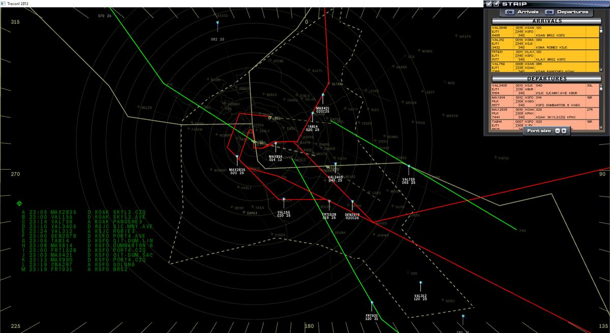 Tracon!2012: SE - Northern California Sector Screenshot (Steam)