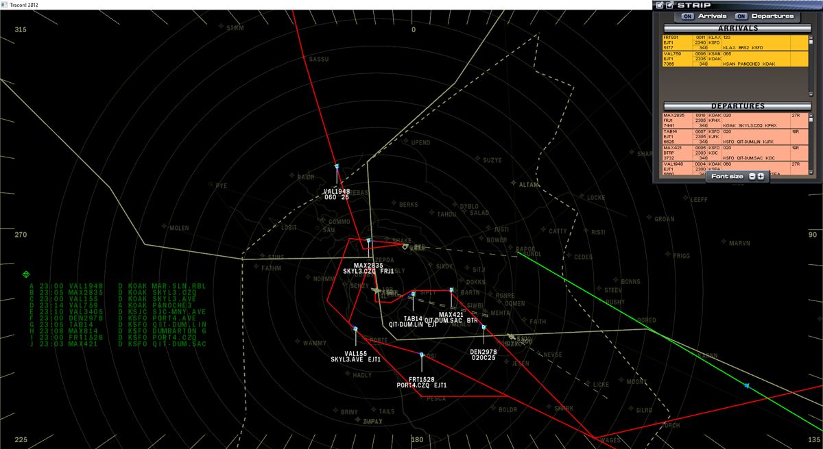 Tracon!2012: SE - Northern California Sector Screenshot (Steam)