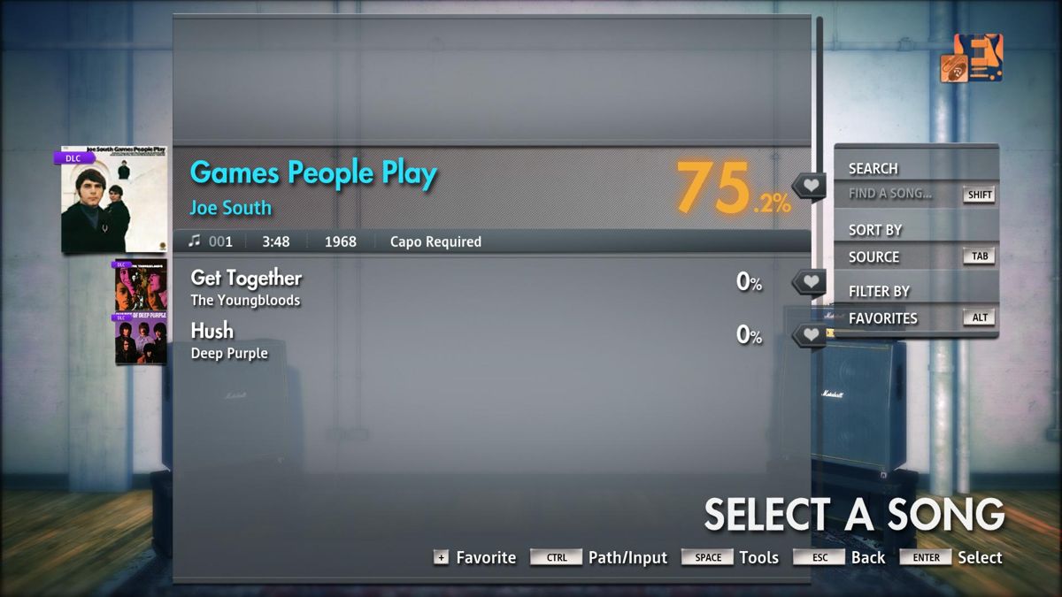Rocksmith: All-new 2014 Edition - Joe South: Games People Play Screenshot (Steam)