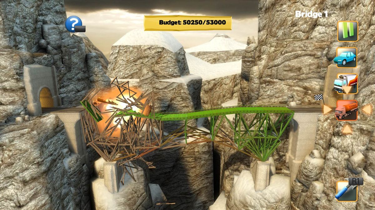 Bridge Constructor Screenshot (PlayStation.com)