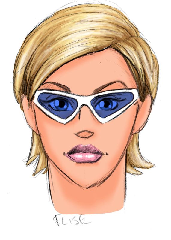 SSX Tricky Concept Art (Electronic Arts UK Press Extranet, 2001-12-04): Elise - new hair