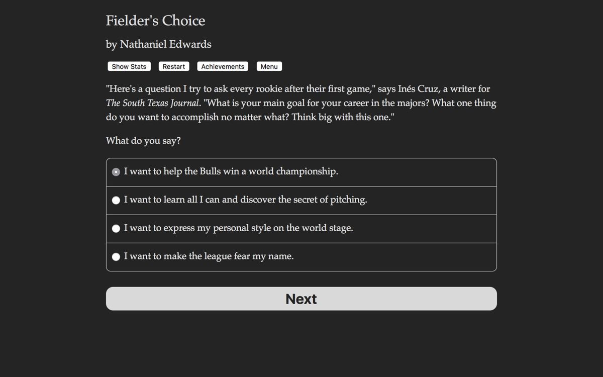 The Fielder's Choice Screenshot (Steam)