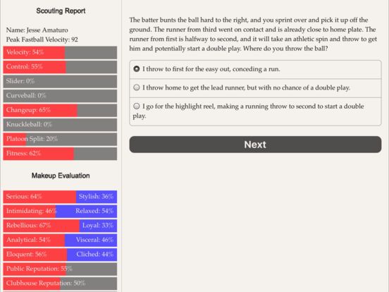 The Fielder's Choice Screenshot (iTunes Store)