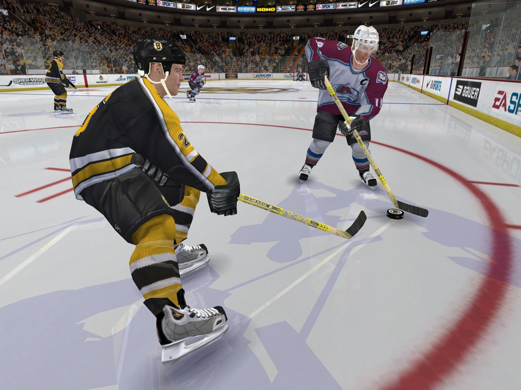 NHL 2005 Screenshot (Electronic Arts UK Press Extranet, 2004-07-23): Colorado - Boston GameCube