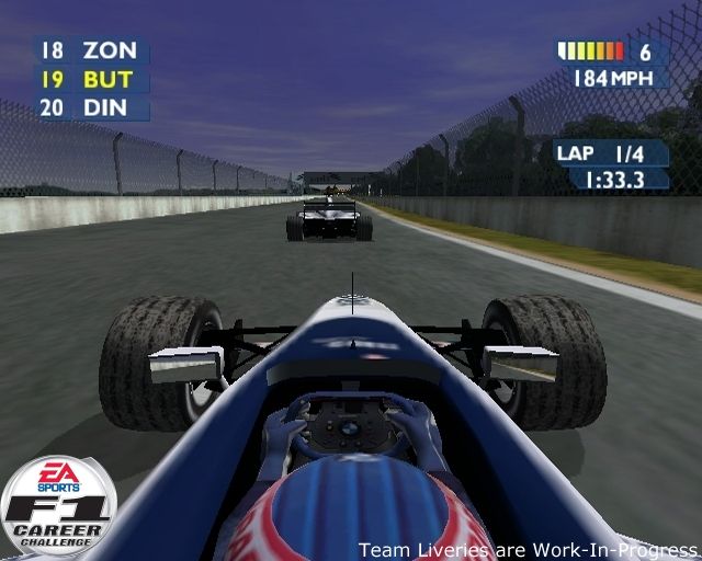 F1 Career Challenge Screenshot (Electronic Arts UK Press Extranet, 2003-03-06)