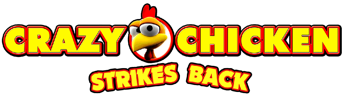 Crazy Chicken Strikes Back Logo (Press Material (Crazy Chicken Strikes Back)): English