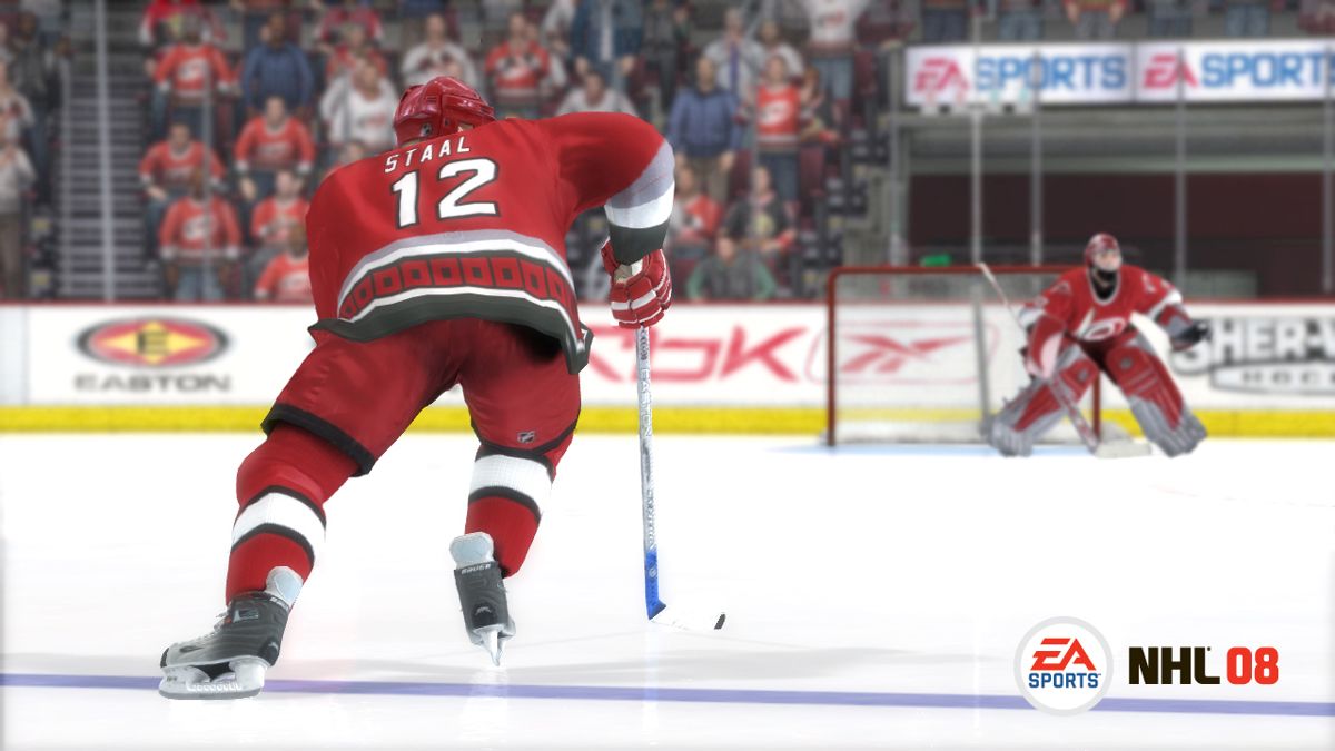 NHL 08 Screenshot (Electronic Arts UK Press Extranet, 2007-08-16 (Xbox 360 screenshots)): [Eric] Staal