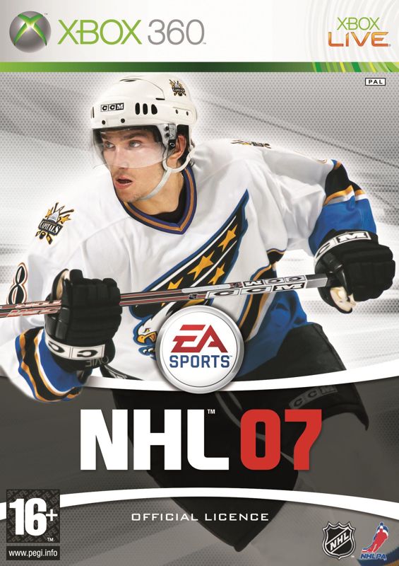 NHL 07 Other (Electronic Arts UK Press Extranet, 2006-09-04): UK cover art - Xbox 360 - RGB
