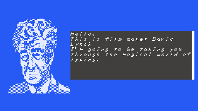 David Lynch Teaches Typing Screenshot (itch.io)