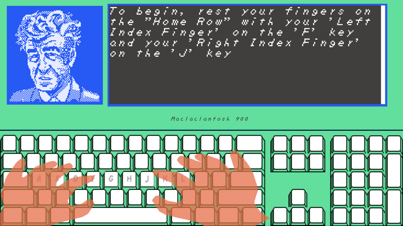 David Lynch Teaches Typing Screenshot (itch.io)