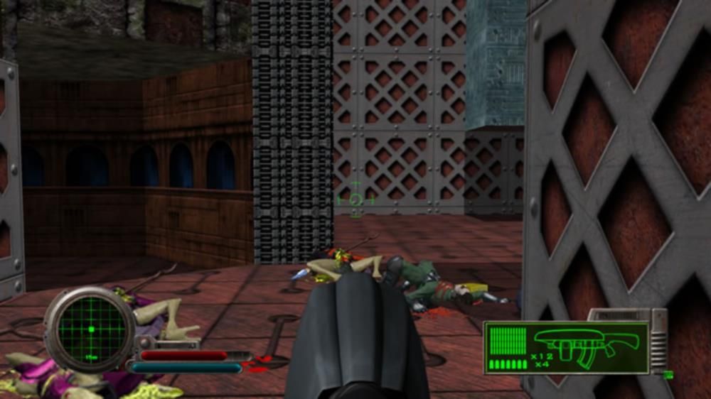 Marathon 2: Durandal Screenshot (Xbox screenshots): A display of the new HD graphics