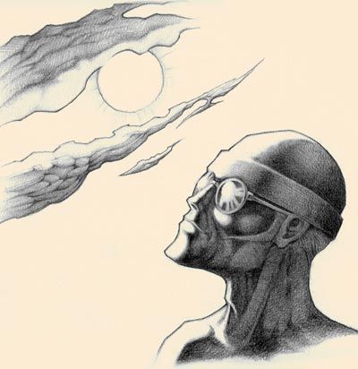 Fight for Life Concept Art (Official Artwork): Fight For Life - Official Artwork Sketch of Pog's ending sequence with him looking at the moon.