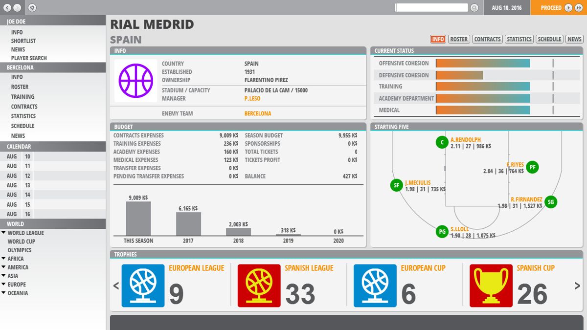 World Basketball Manager 02 Screenshot (Steam)