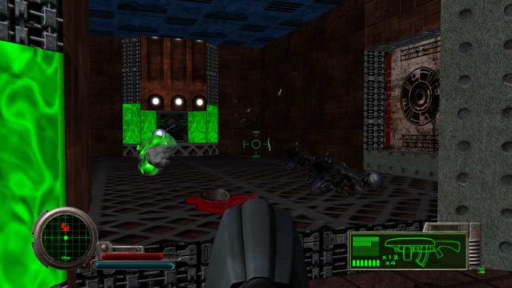 Marathon 2: Durandal Screenshot (Xbox screenshots): Downed drones