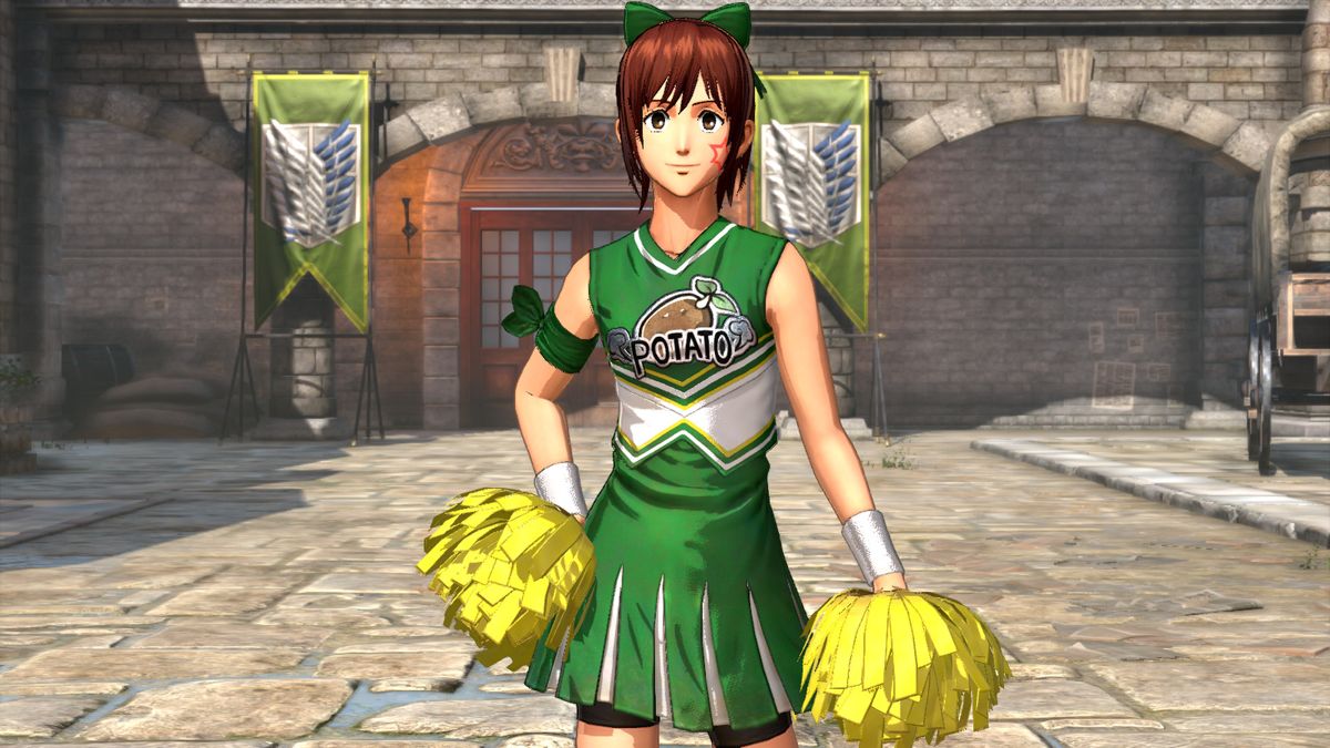 Attack on Titan 2: Sasha Costume - Cheerleader Outfit official promotional  image - MobyGames