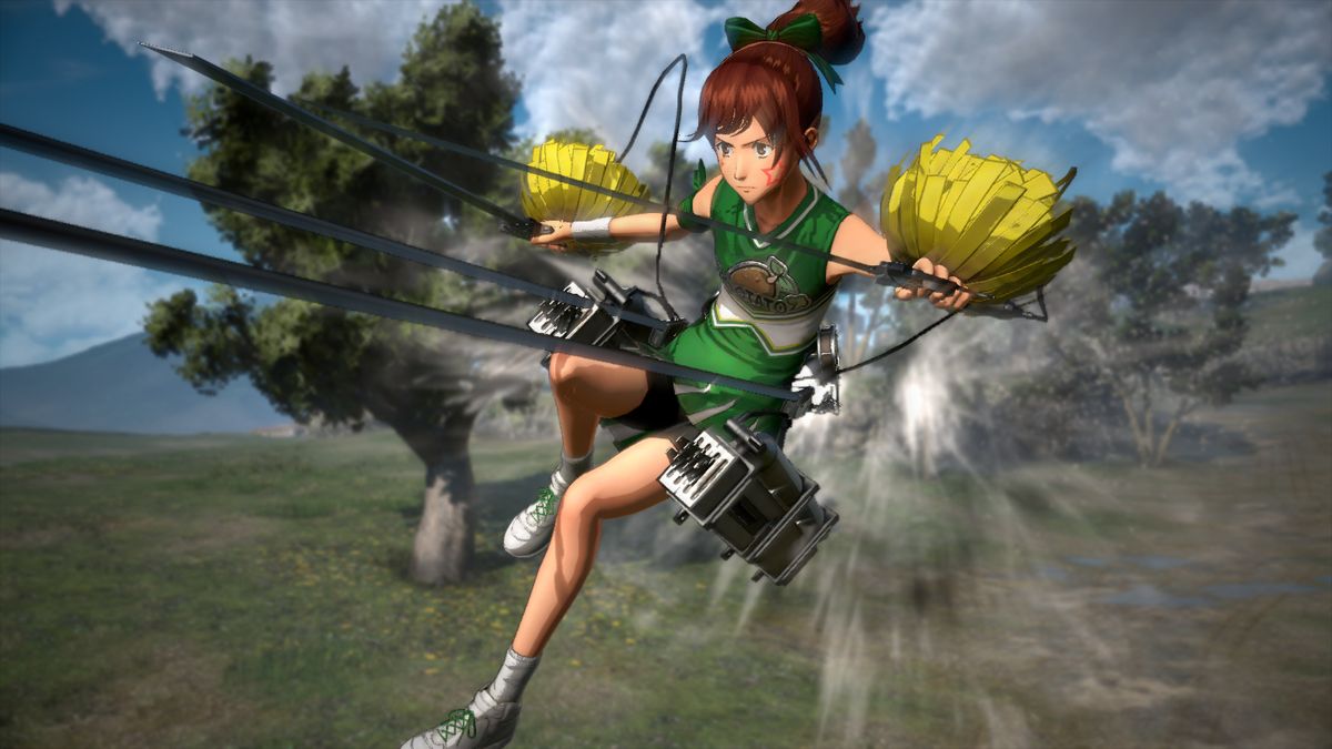 Attack on Titan 2: Sasha Costume - Cheerleader Outfit official promotional  image - MobyGames