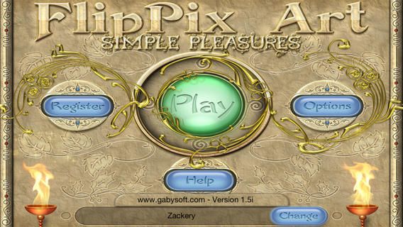FlipPix Art: Simple Pleasures Screenshot (Apple product page)