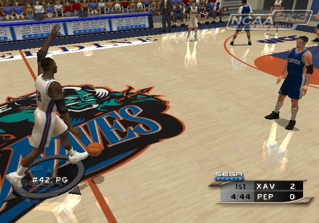 NCAA College Basketball 2K3 Screenshot (Sega E3 2002 Press Kit): Bring up Xavier Xbox