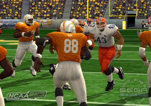 NCAA College Football 2K3 Screenshot (Sega E3 2002 Press Kit): Tennessee Return (PlayStation 2)
