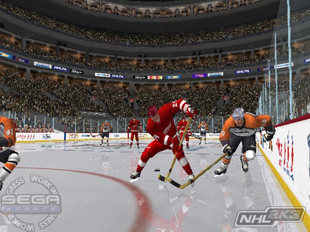 NHL 2K3 Screenshot (Sega E3 2002 Press Kit): Chase Puck
