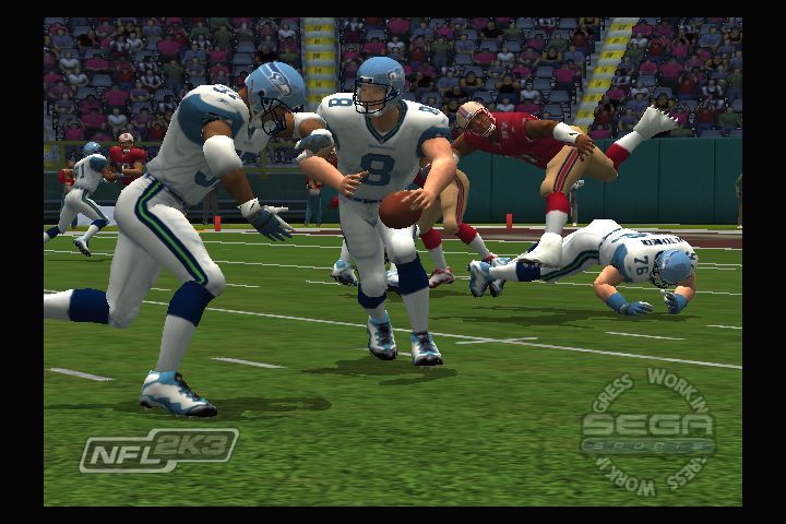 NFL 2K3 Screenshot (Sega E3 2002 Press Kit): Hand Off Cut Xbox