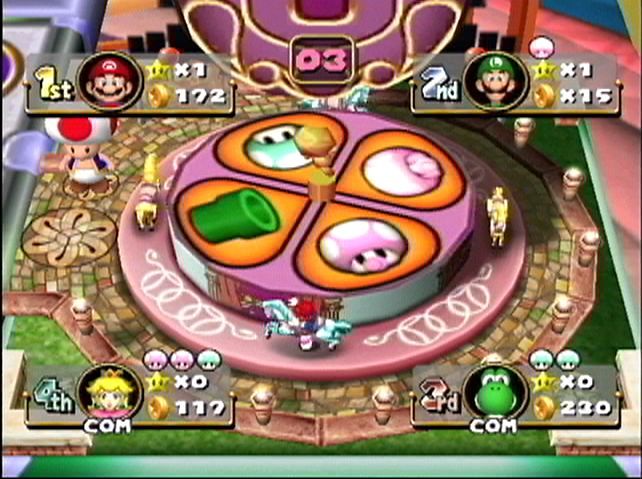 Mario Party 4 Screenshot (Nintendo Gamers Summit 2002 Press Kit): merrygoround