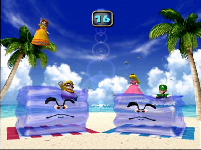 Mario Party 4 Screenshot (Nintendo Gamers Summit 2002 Press Kit): waterpounding