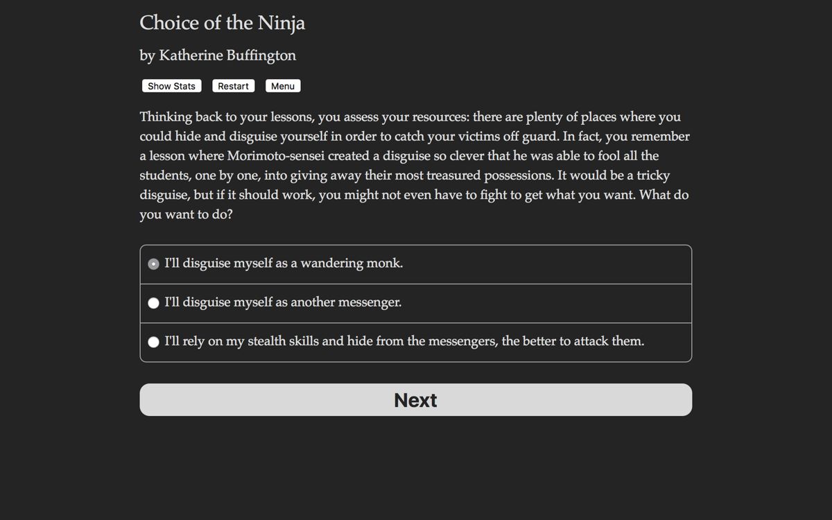 Choice of the Ninja Screenshot (Steam)