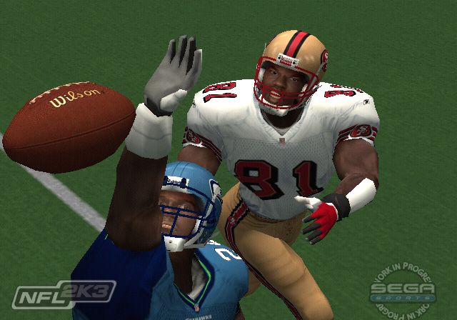 NFL 2K3 Screenshot (Sega E3 2002 Press Kit): Springs Owens PlayStation 2